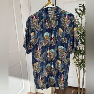 Steve & Barry's Navy Tropical Men's Shirt